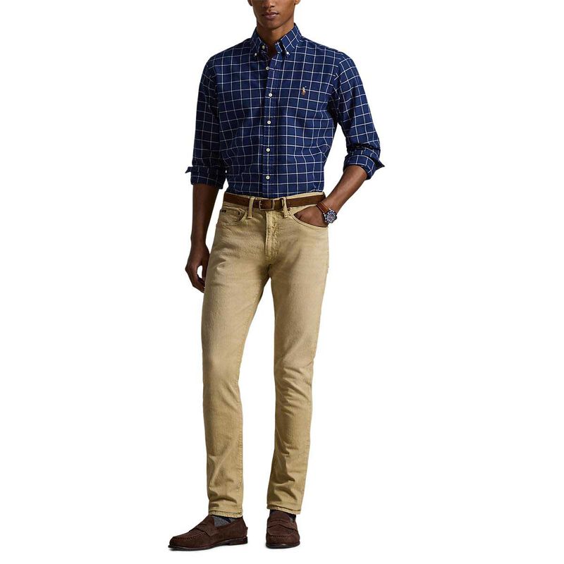 Polo Ralph Lauren Custom Fit Windowpane Oxford Shirt image number 3